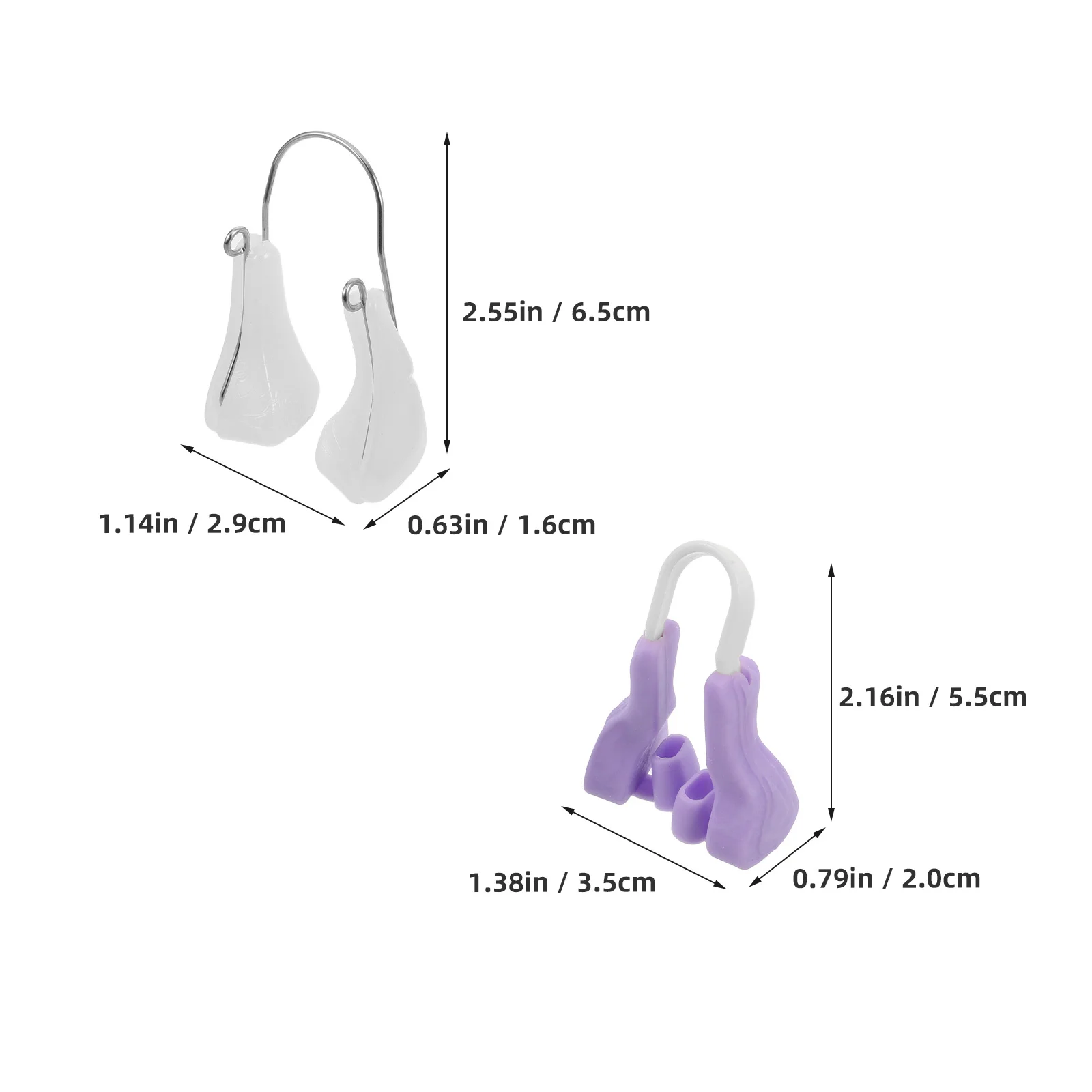 2 pz Clip Shaper Correttore Per Il Naso Dimagrante Morbido Silicone Uso Notturno Naso Sollevatore Dispositivo di Bellezza Per Il Sonno