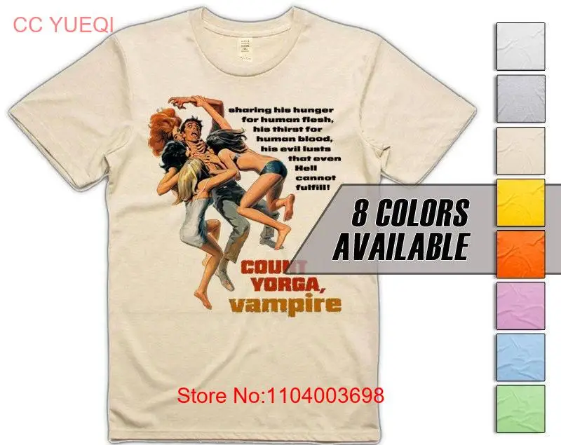 

Мужская футболка Count Yorga Vampire V1, все размеры S 5XL, 8 цветов, длинные или короткие рукава
