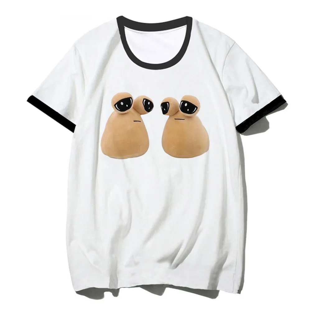 Pou t-shirts women streetwear top female y2k clothes