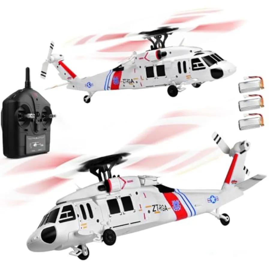 RC helicopter for indoor/outdoor use, ABS plastic body, black and red, 6-axis gyroscope stability and optical flow positioning