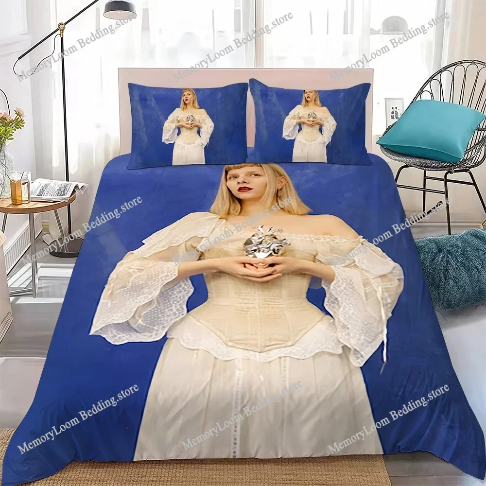 Singer A-Aurora Aksnes Duvet Cover Set Home Style Bedding Soft Laundry Cotton Bed Four Seasons Student Dormitory Home Textile741