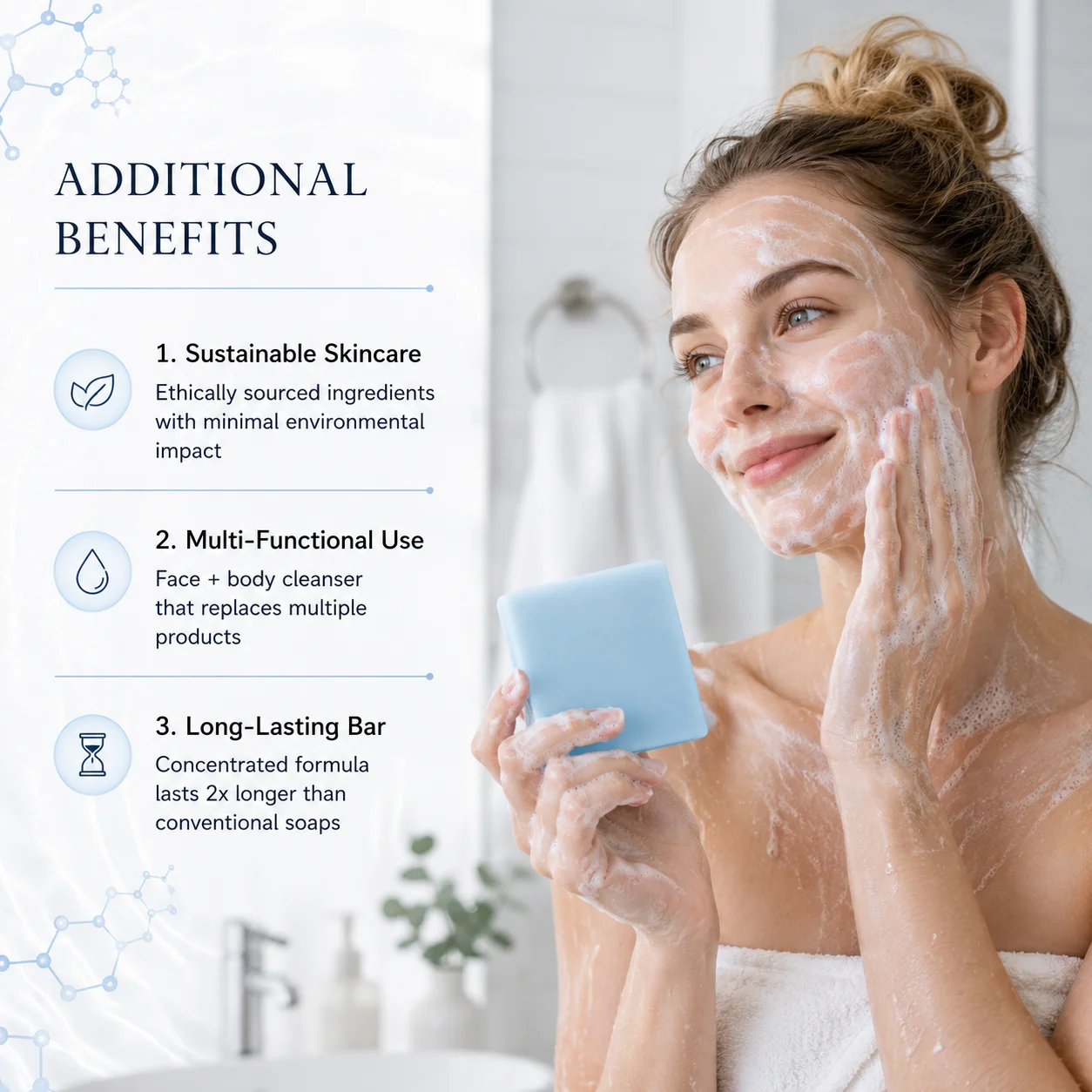 Sabun Batang GHK-Cu Peptide Ta - Skincare Natur E ulasan dan harga