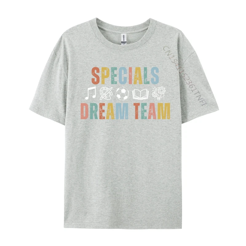 Retro Specials Dream Team Art Music PE Media Teacher Team Graphic Men T Shirt Custom Customized T-shirts All Cotton