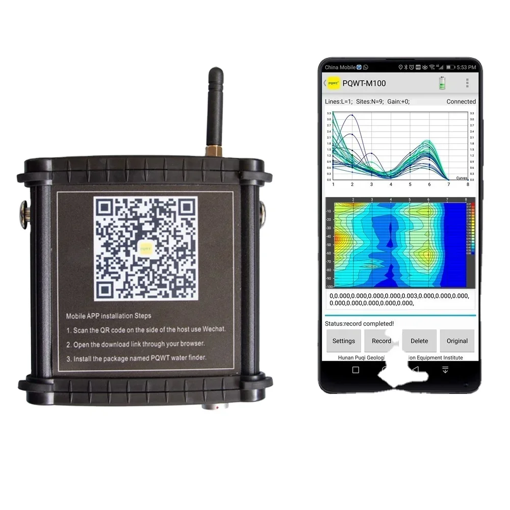 

Дешевая цена PQWT-M100 Мобильный детектор подземных вод
