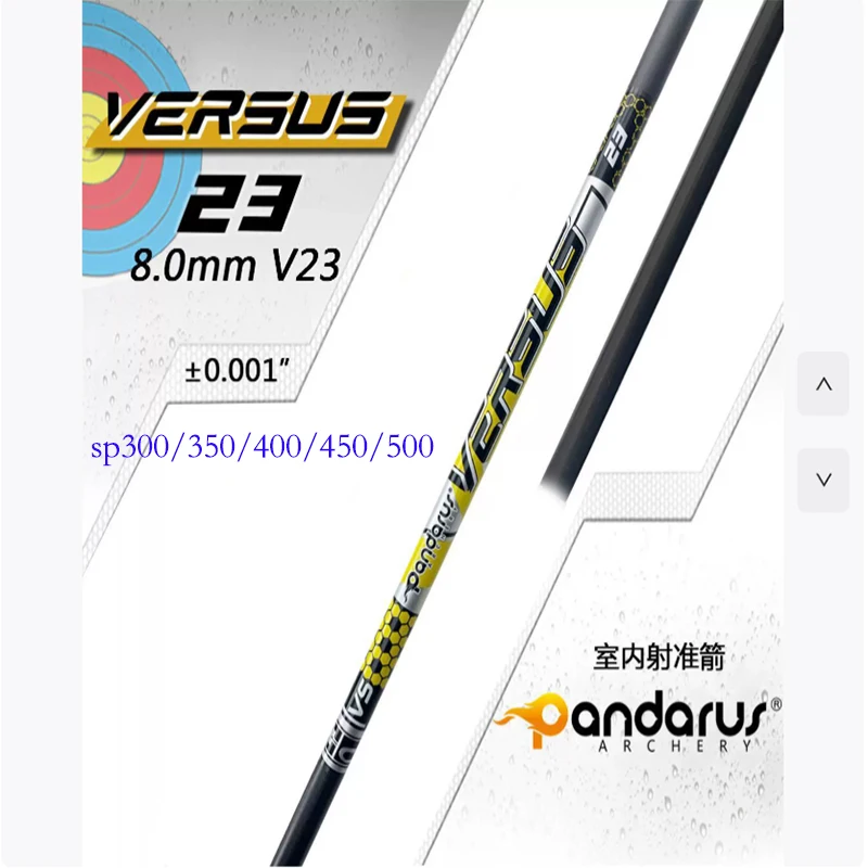New 12pcs ID 8mm 32inch V23 Carbon Arrow Shaft Spine 300/350/400/450/500 for Archery Hunting Shooting DIY arrow tube