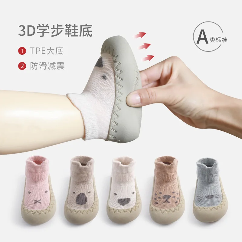 

Baby floor shoes and socks rubber sole non-slip newborn baby toddler shoes children's socks floor shoes