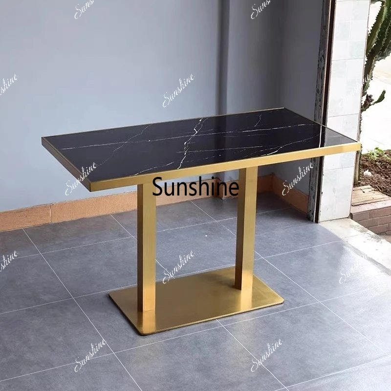 

Light luxury hotel negotiation table Western restaurant bag Phnom Penh table Dessert shop round tableTJ
