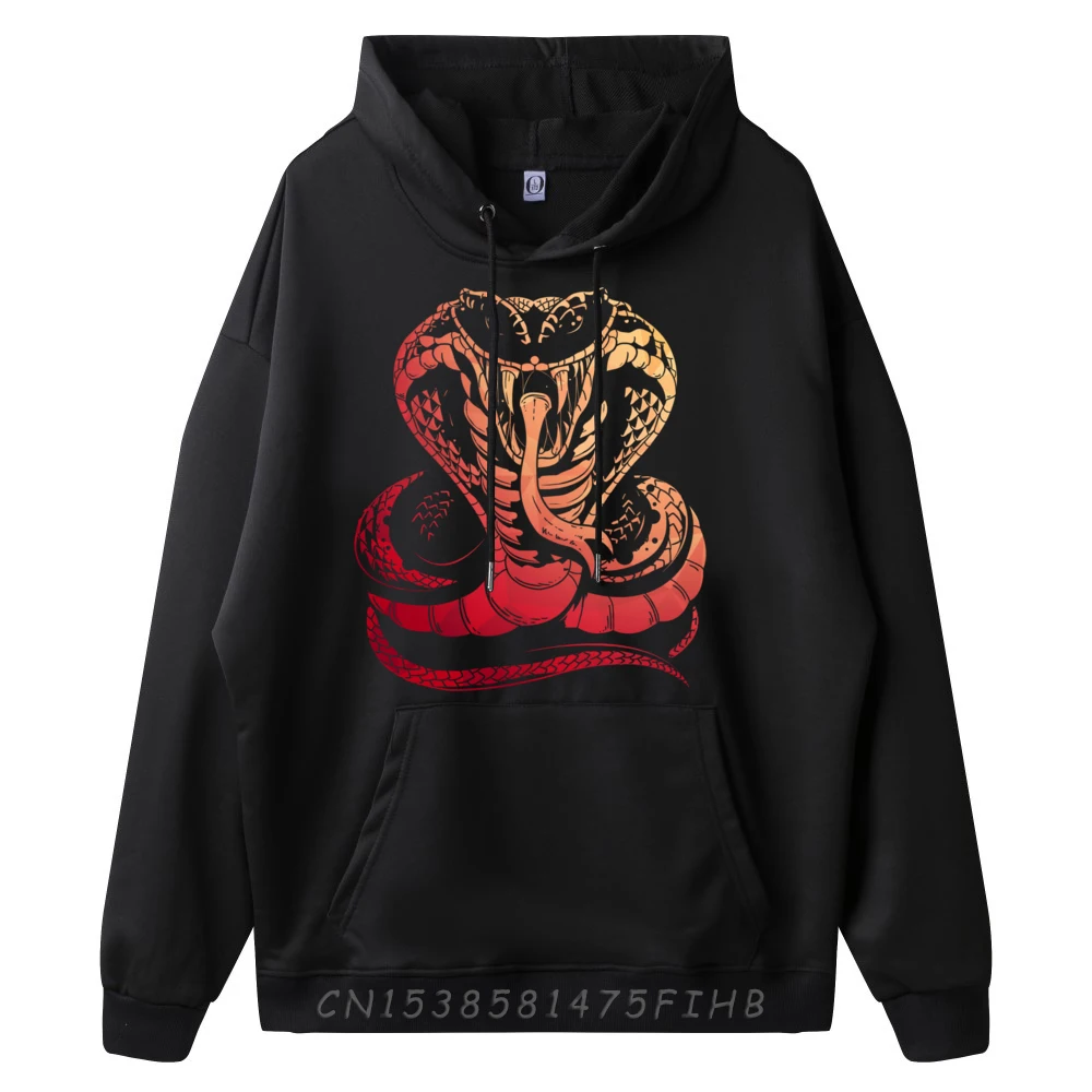 Cobra Snake Zoo Reptile Venom Snake Graphic Sweatshirts Men Polyester Fiber Mens Hoodies