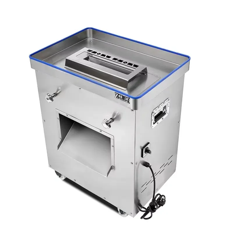 Industrial 3000W High Power Electric Meat Slicer Machine Pork Chicken Shredding Slicing Equipment Use Detachable Blade Set