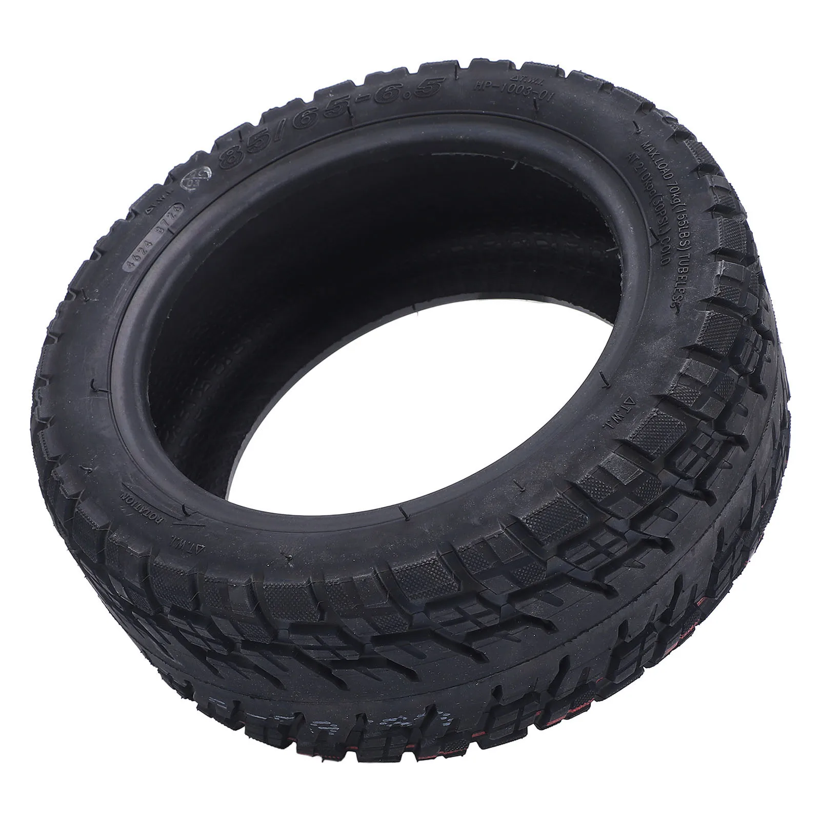 

85/65-6.5 Electric Scooter Vacuum Tire 10 Inch Rubber Anti Slip Widened Wear Proof Electric Scooter Wheel for Replacement