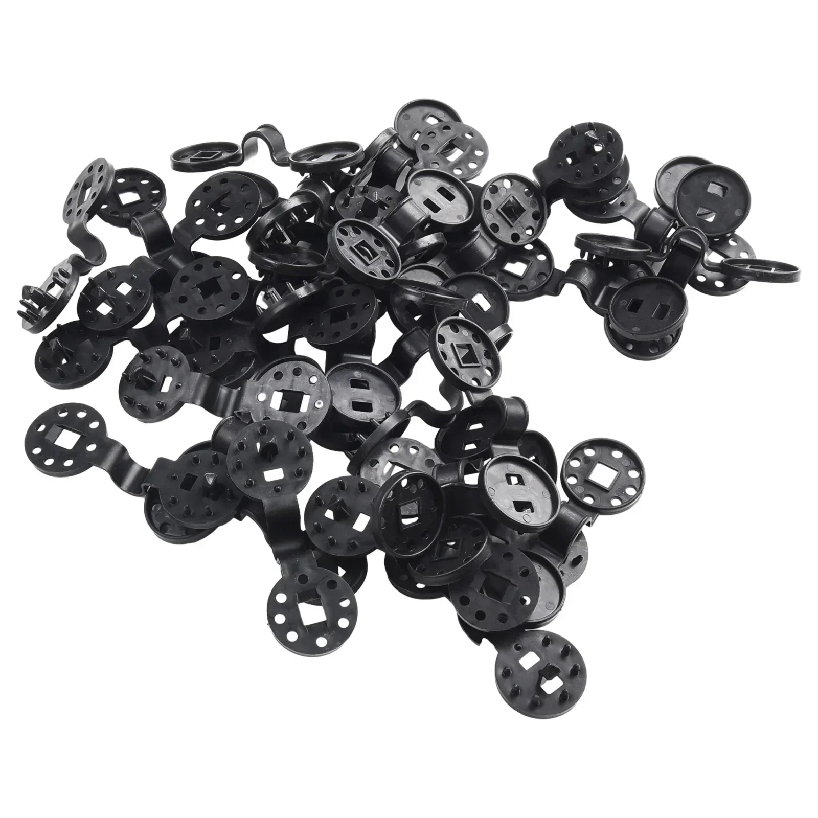50pcs Sun Shade Net Cloth Plastic Clips Sturdy Heavy Duty Lock Grip Fix Clamp Net Hook Holder Breeding Greenhouse    New