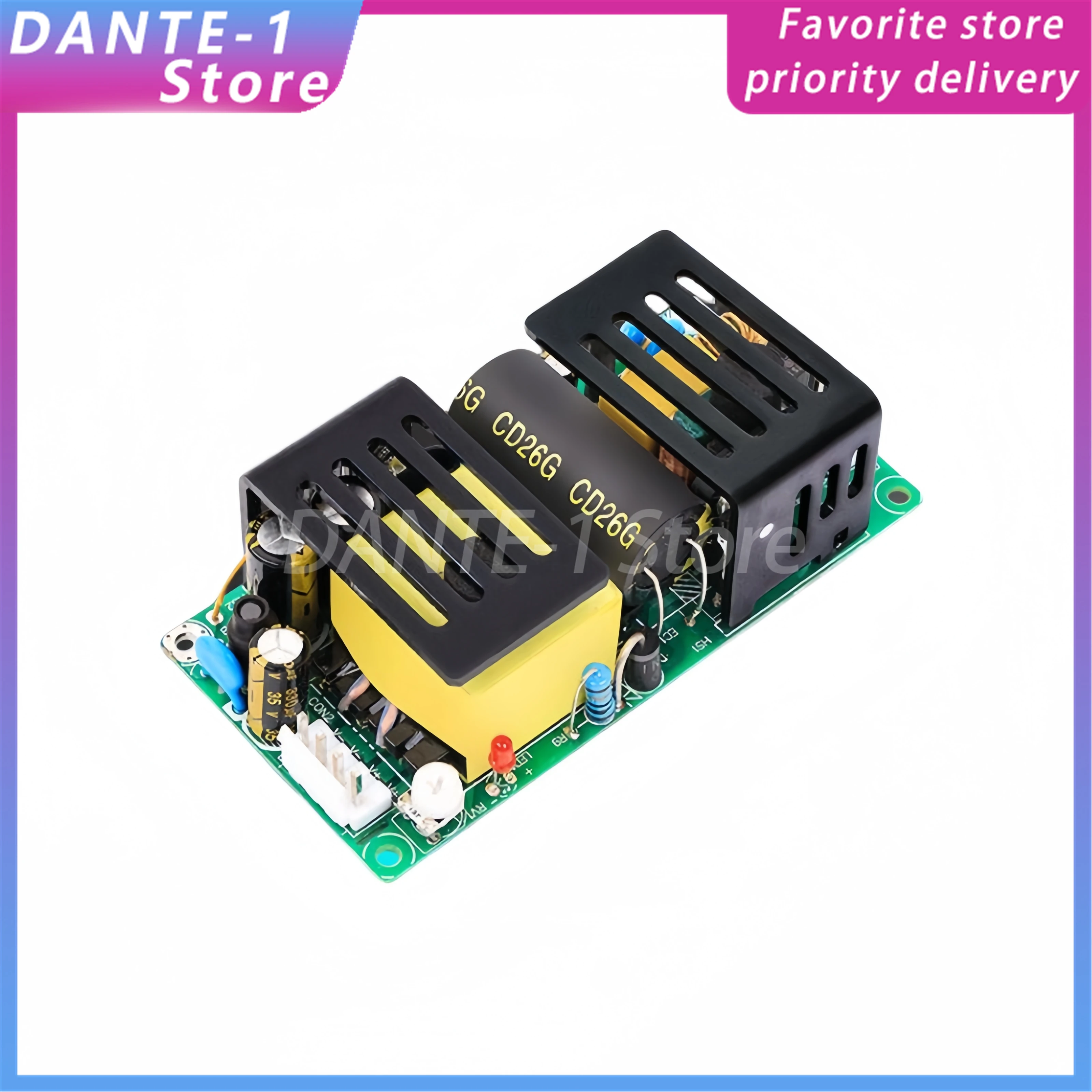 16V5A switching power supply board module industrial power supply bare board 100W high power 220V to 16V micro adjustable DC