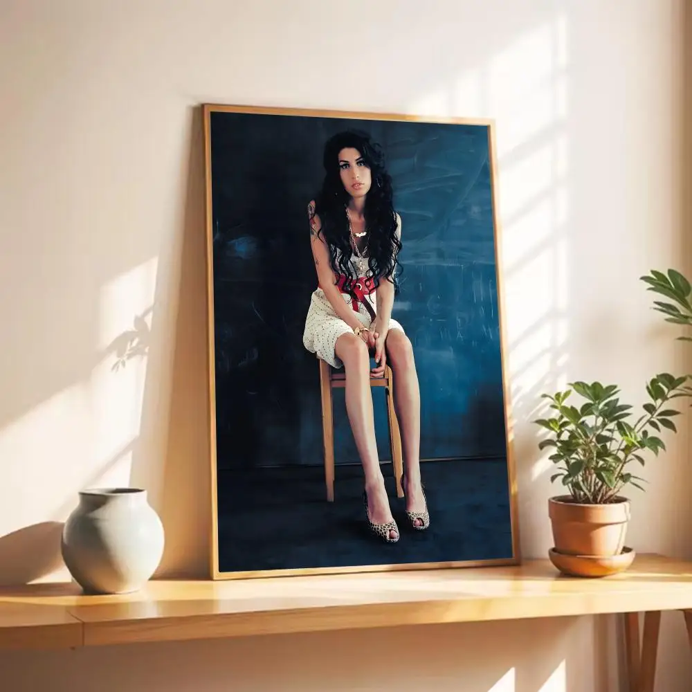 1 قطعة B-الجمال امرأة المغني ايمي WinehouseS ملصق جدار الفن طباعة ملصق ديكور جدارية ديكور المنزل هدية غير المؤطرة
