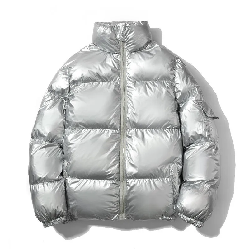Winte Men's Thick Warm Parkas Stand Collar Jacket Harajuku Coat Men Casual Zipper Jackets Windproof Outwear Japan Style Parka