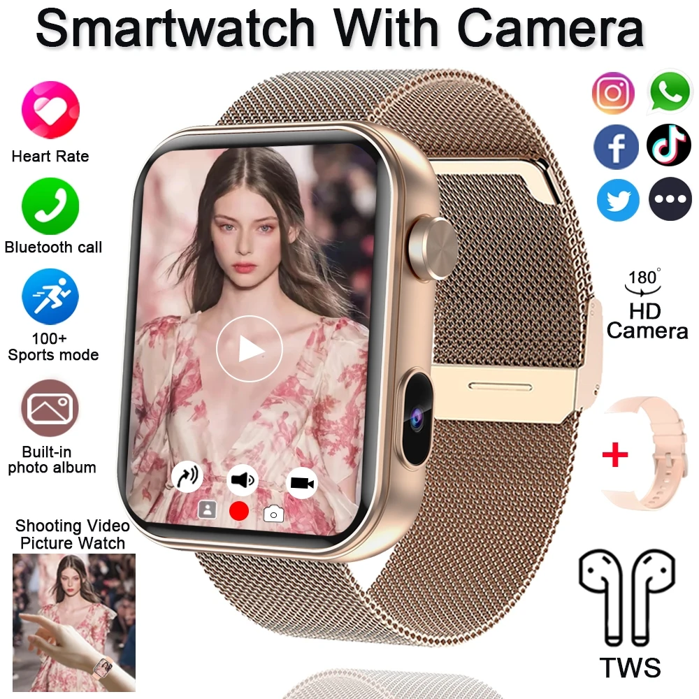 Smart Watch with Camera and Bluetooth Calling Features