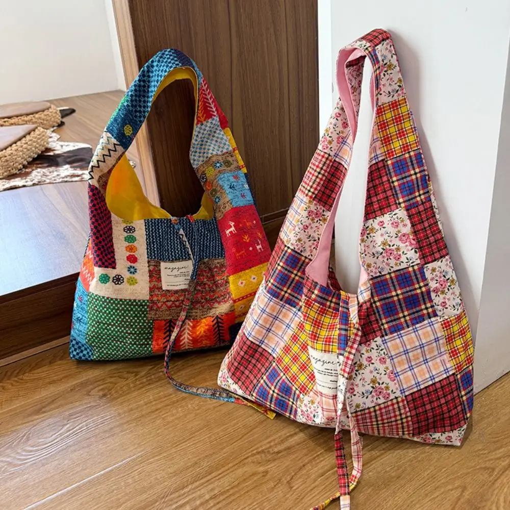 

Портативная тканевая сумка-жилет в этническом стиле, большая вместительная джинсовая сумка с геометрическим рисунком, ретро-сумка, богемная женская сумка-мессенджер