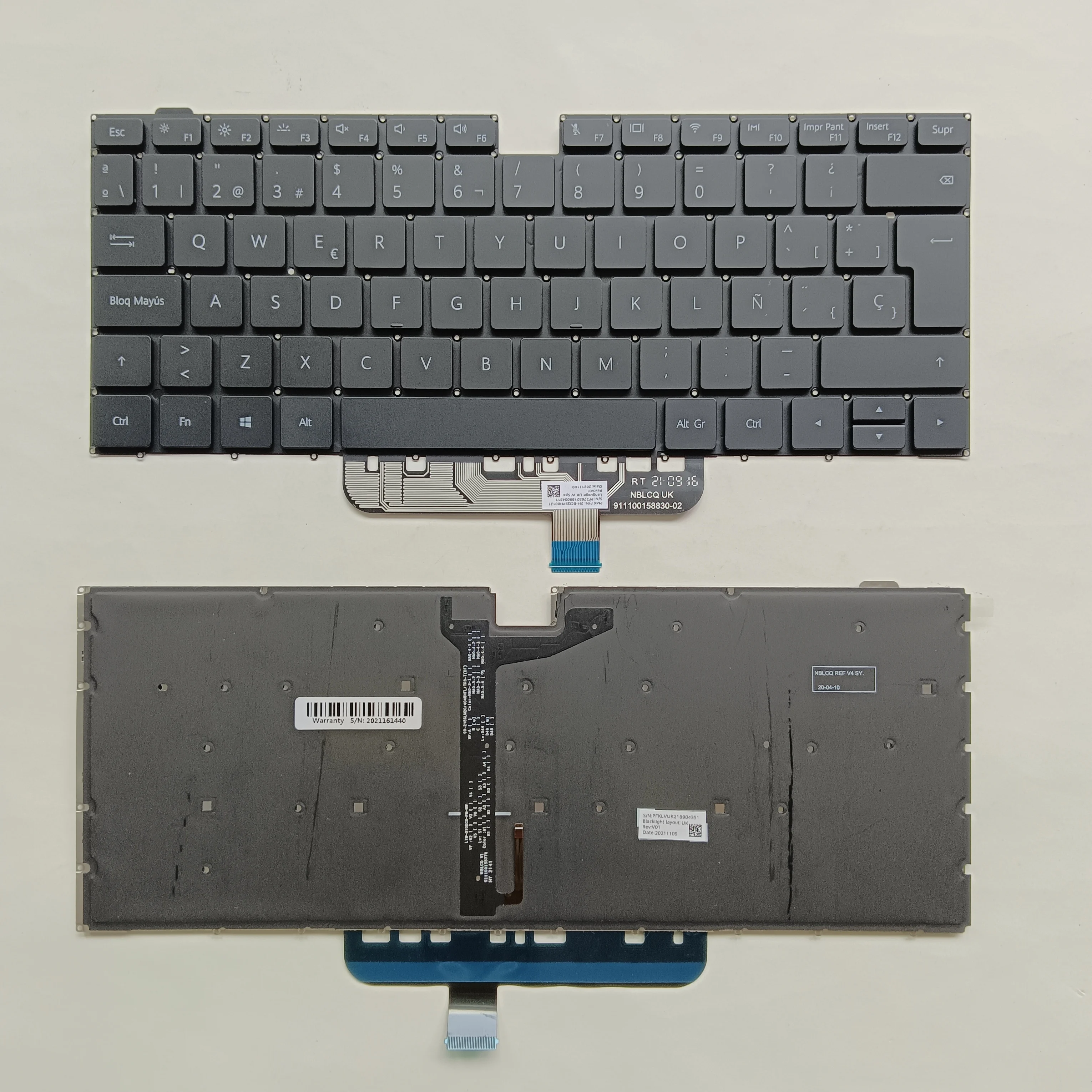 Teclado Retroiluminado Espanhol para Huawei Matebook sp D14 D15 Boh-waq9r Boh-waq9l Bohl-wfp9 Bob-wae9p Magicbook 15 Novo