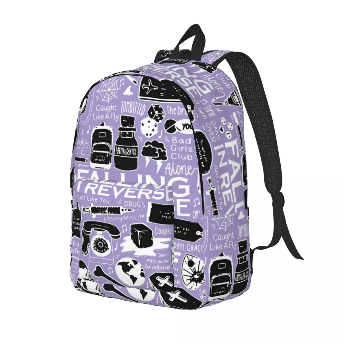 Journey Falling In The Bone Zipper Closure Classic Falling In Reverse Kindergarten Bag Teen Girl Boy Adult Schoolbag Birthday