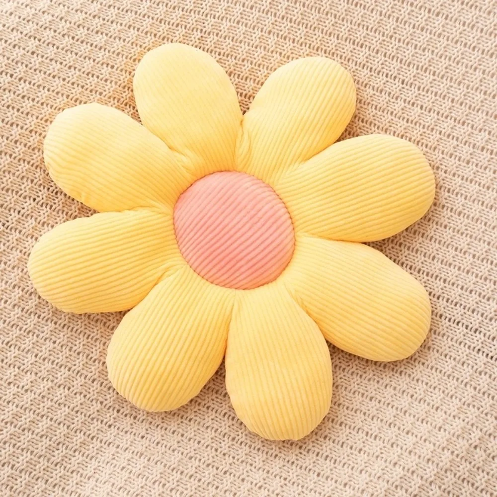40cm Flower Cushion Soft Colorful Petal Design Pillow Multilayer Petal Texture Lifelike Flower Shape Sleeping Back Cushion
