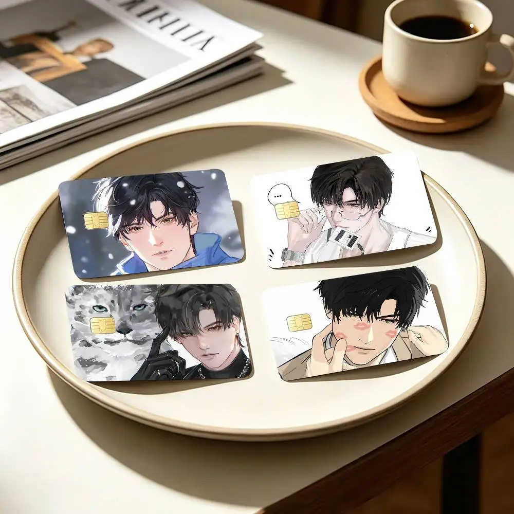 Doctor Z-Zayne Love and Deepspace   4pcs 1Set Card Stickers Small Waterproof Chip 4PCS Card Sticker Anti-Scratch