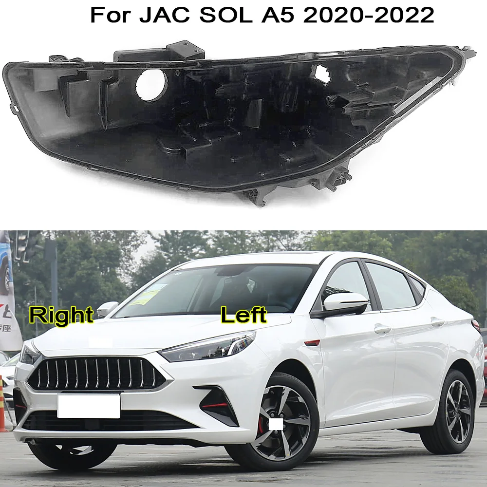 

For JAC Siyue A5/SOL A5 2020-2022 Car Headlamp Base a Replacement Headlights Bottom Case Black Box Auto Parts