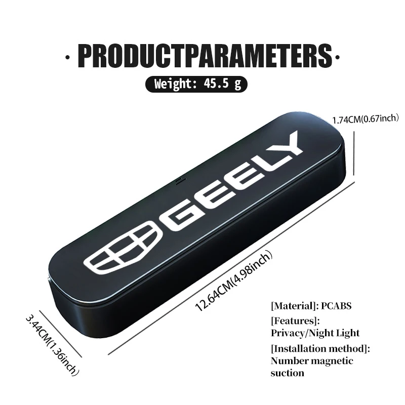 Car Portable Universal Temporary Parking Phone Number Plate For Geely NL3 EX7 X7 EC7 GX7 GT GC9 X6 Geometry Tugella GX3 CK - view 6