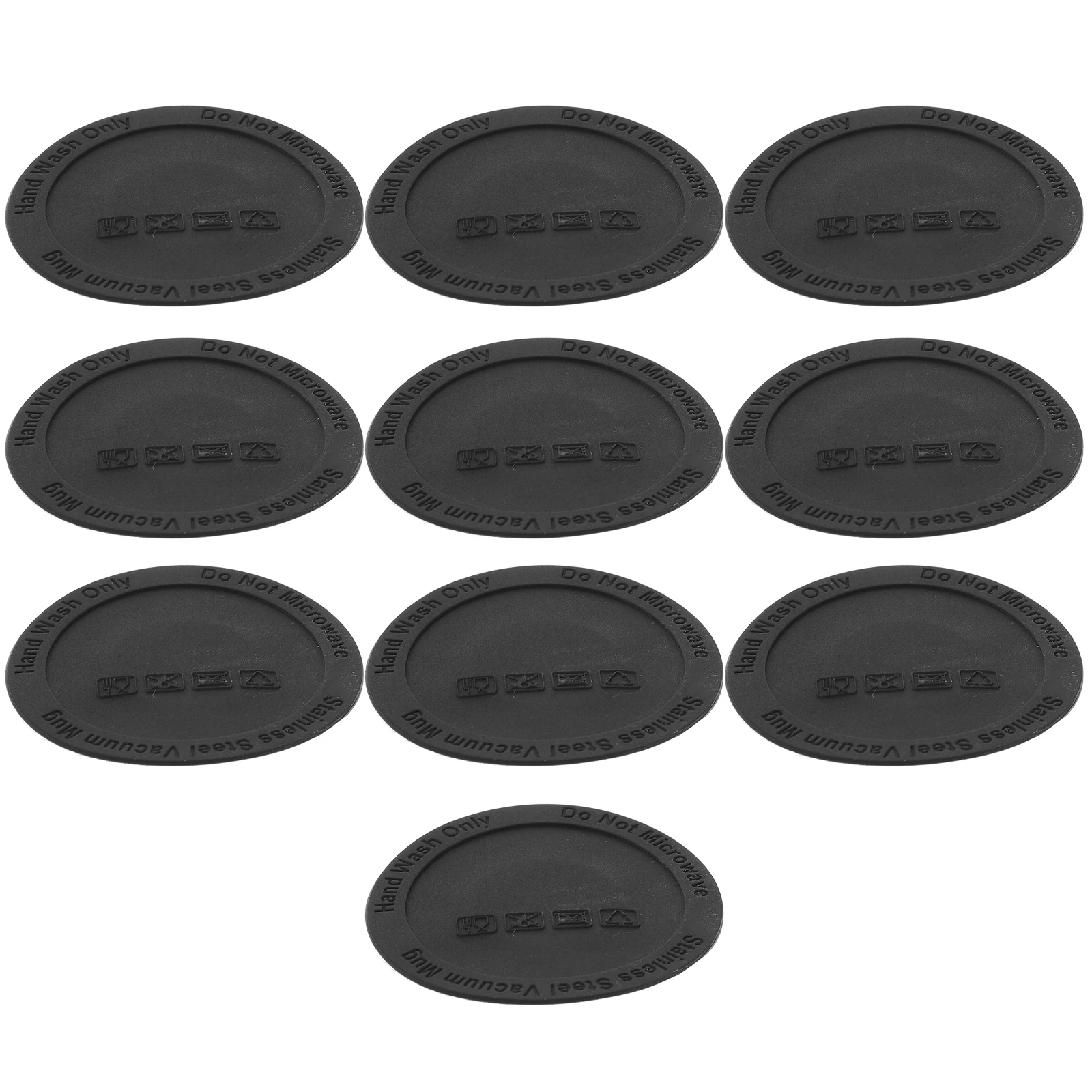 

10 Pcs Silicone Cup Mats Non Slip Heat Resistant Bottle Pads Practical Tumbler Protective Kitchen Home Office Round Anti Skid