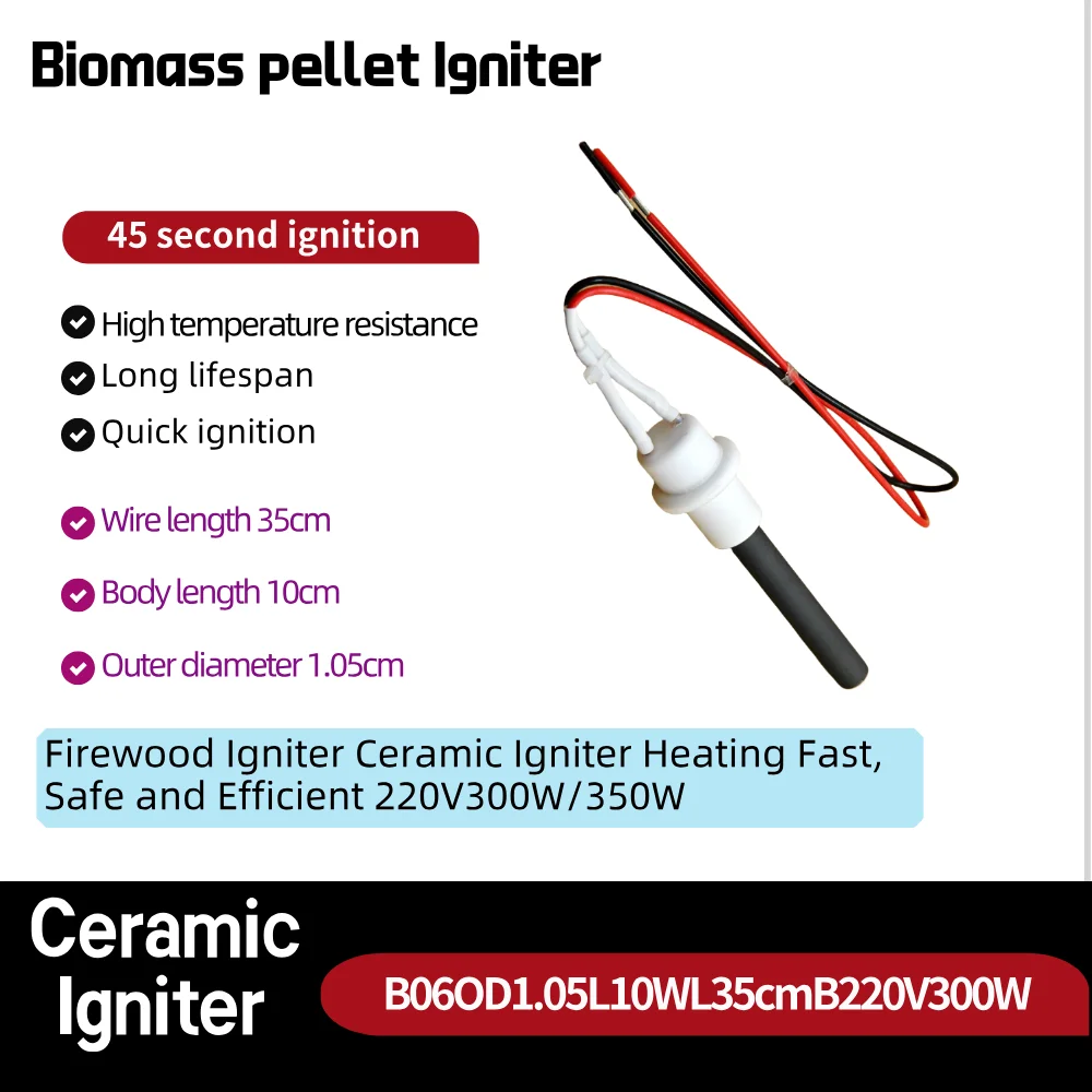 

Игнитель контактного дерева Керамический нагрев зажигания Быстрый, безопасный и эффективный 220 В 300/350 Вт