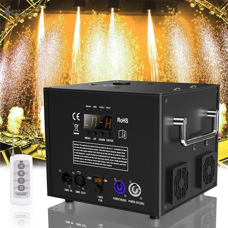 New 600W Cold Spark Machine Fireworks Spectacle for Christmas Revelry DMX512-Enabled Cold Spark Machine Chinese Factory