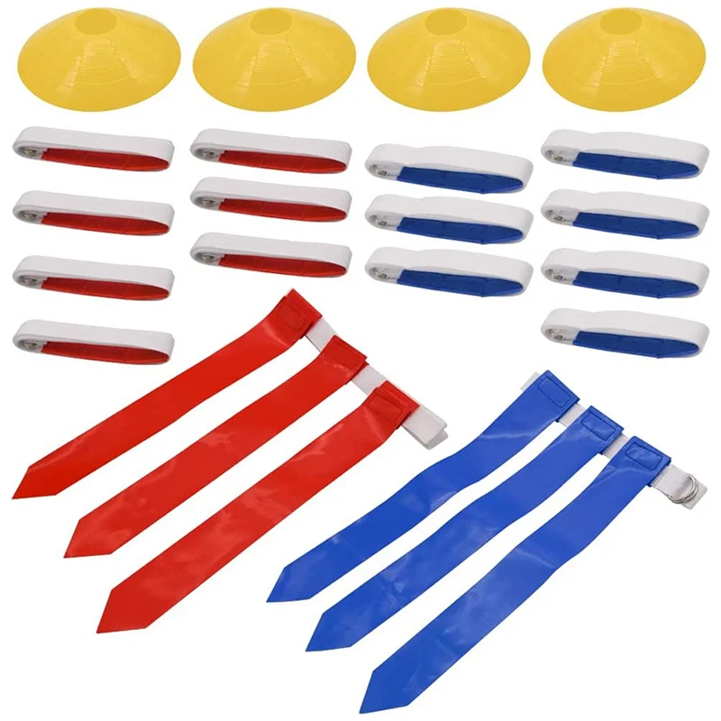 Flag Football Set,14 Player Flag Football Belts and Flags Set, Belt for Kids or Adults Players of Flag Football