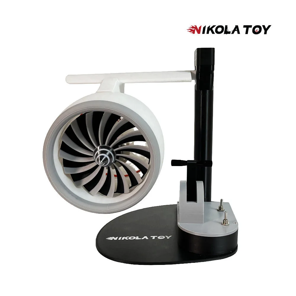 Desktop Wireless Charging Fan Can Be Humidified By Spray Intelligent Aircraft Engine Turbine Shaped Ornaments With Light
