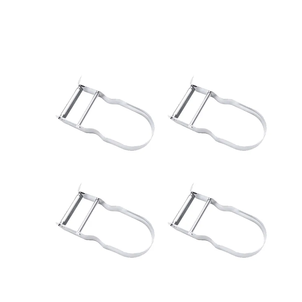 

4Pcs Premium Stainless Steel Slicer Vegetable Grater Kitchen Tool for Quick Cutting Potato Carrot Cucumber Fruit Efficient Space