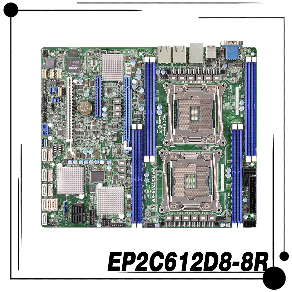 

EP2C612D8-8R DDR4 LGA2011 C612 Поддержка серверной материнской платы E5-2600/4600 V3 для ASROCK