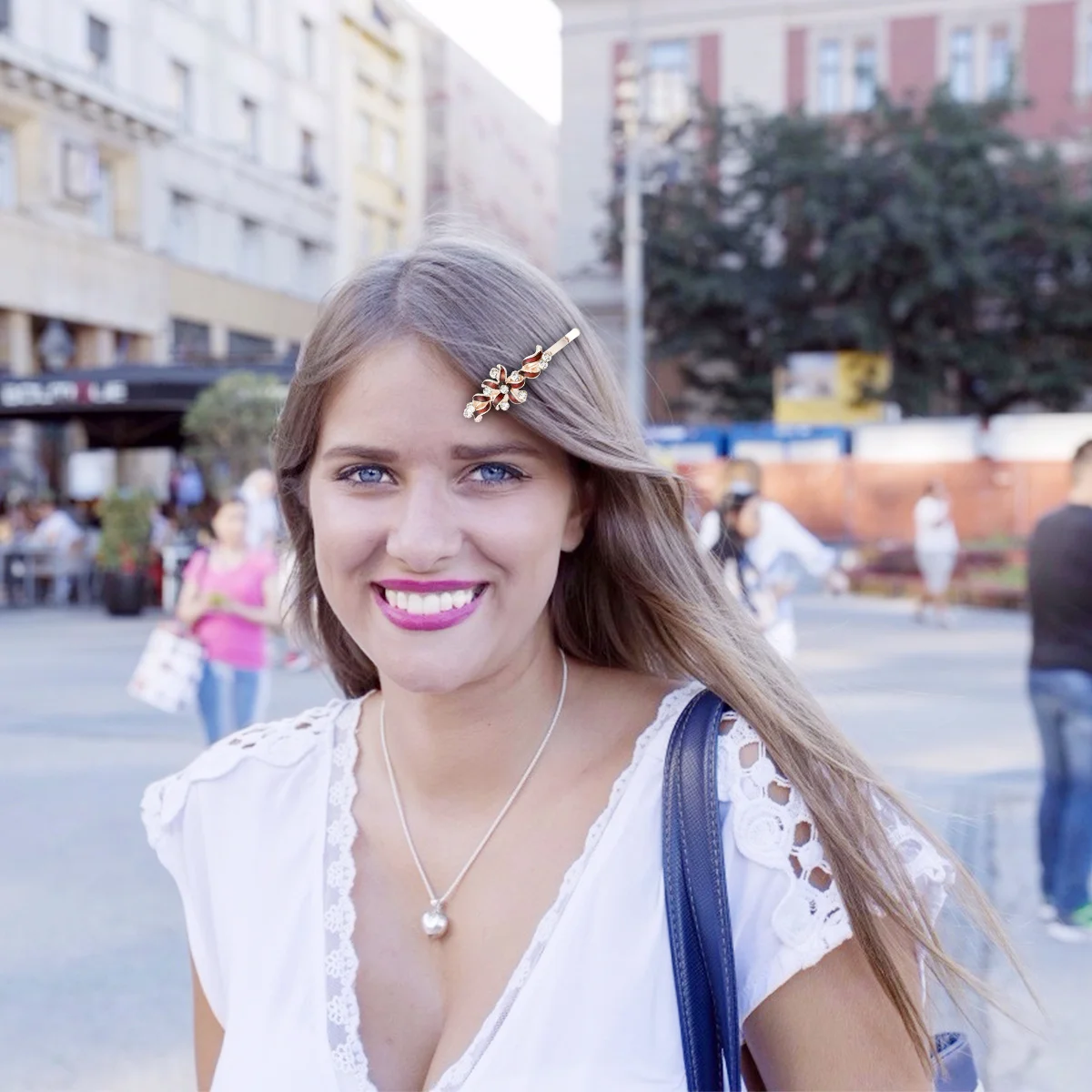 زوجان من مشابك الشعر المصنوعة من سبيكة شجرة فرع، دبابيس شعر أساسية بتصميم زهور رائعة للنساء والفتيات، شعر مزخرف أنيق