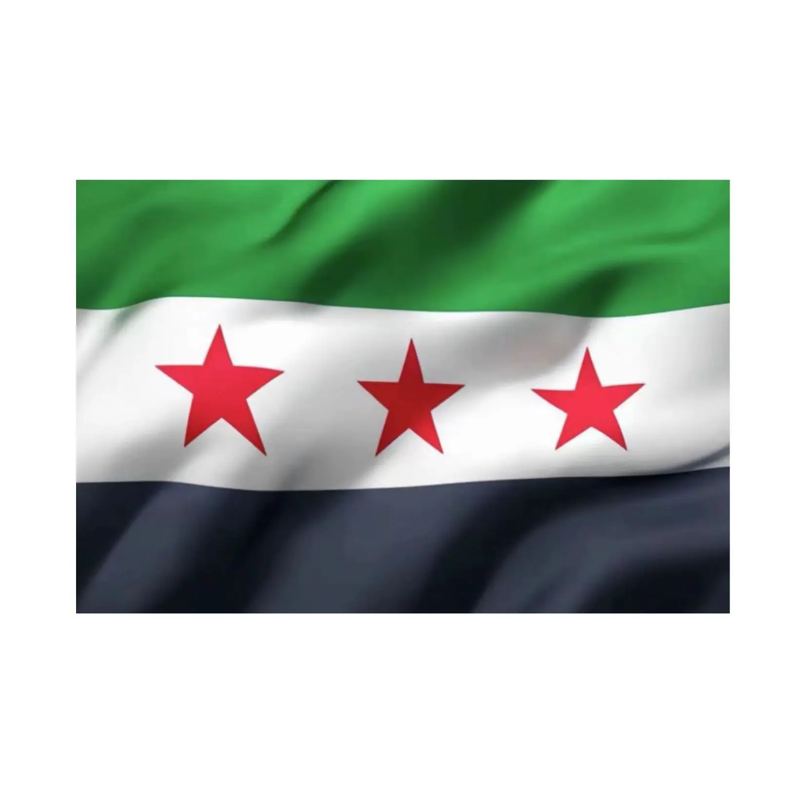 Creative Syrian Flag Sticker Car Window Decoration Sticker Luggage Notebook Stationery Sticker for Freedom Support Syria Flag