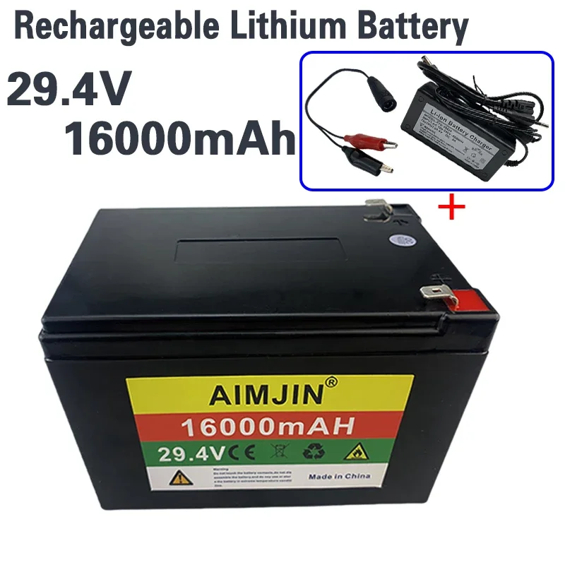 

29.4V 16000mAh Lithium Battery Has Built-In BMS And Large-Capacity DC For Outdoor LED Lights And Mobile Phones etc