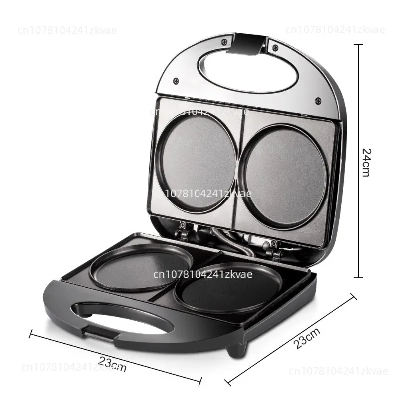 Household Waffle Machine, Pancake Machine, Round Cake Pancake Machine, Non-stick Coating, Uniform Heating on Both Sides