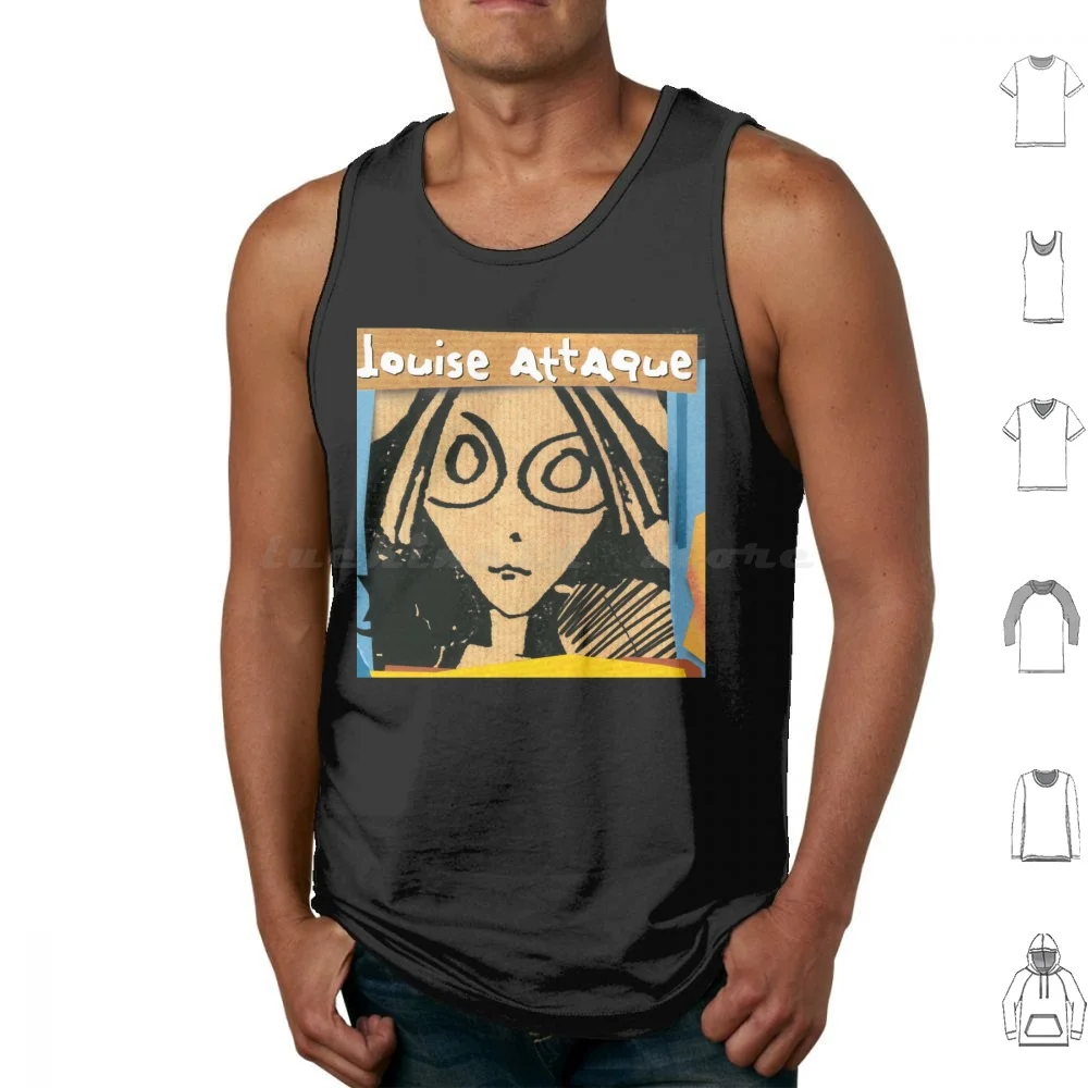 Louise Attaque Rock Band France Tank Tops Vest Sleeveless Louise Bob Tina Burgers Gene Louise Belcher Linda Belcher Tina