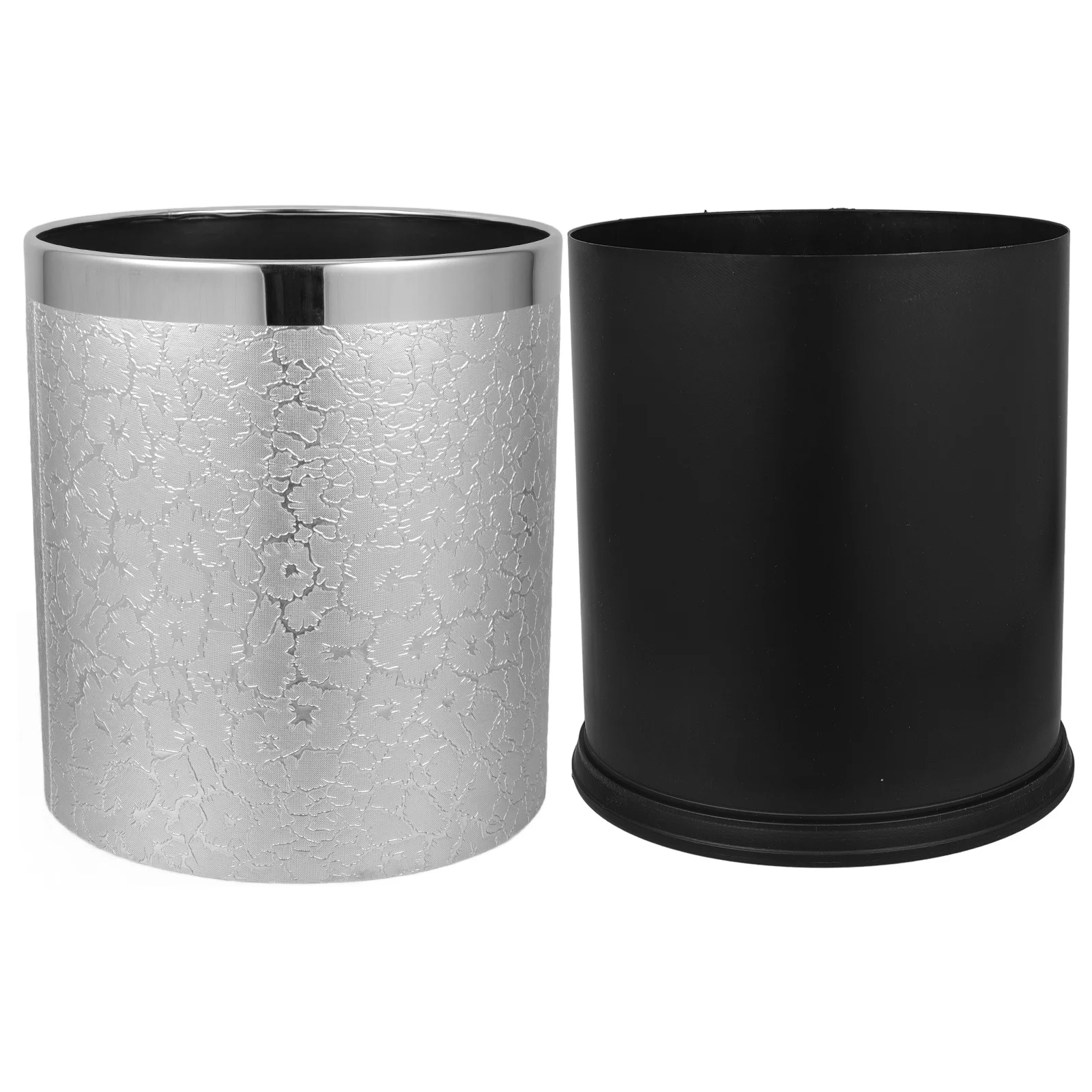 

Retro Style Trash Can Bathroom Hotel Ktv Home Round Garbage Bin Waste Container Elegant Design Bedroom Kitchen Office