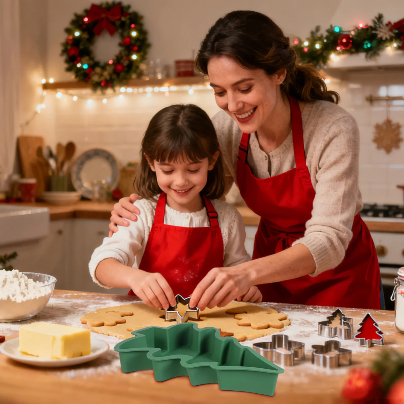 

Silicone Cake Mold Christmas Tree Shape Non-Stick Baking Tool for DIY Party Chocolate Molds Cake Mold Kitchen Baking Tool