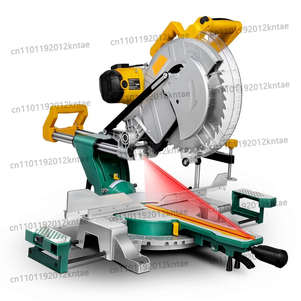 305mm(12 Inch) Sliding Miter Saw Double Bevel Woodworking Bench Top  With Laser for Woodworking Sliding Bench Saw
