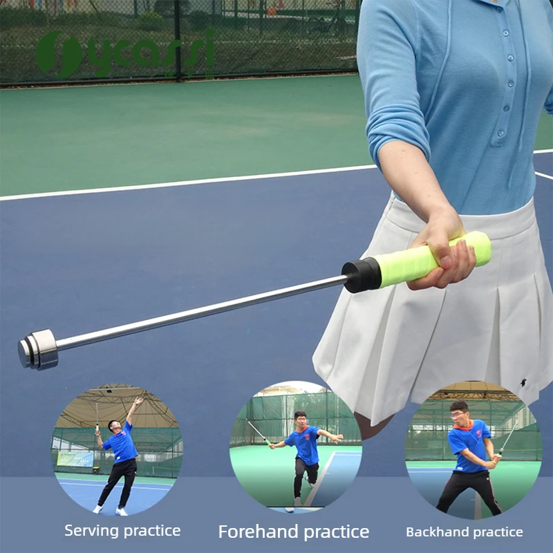 

Portable Tennis Swing Trainer Beginner Practice Tennis Serve Trainer Single Ball Training Device Professional Sports Equipment