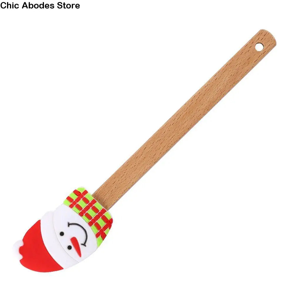 

Wooden Handle Hangable Cake Tool Shovel DIY Pastry Batter Butter Spatula Baking Decorating Tools Cake Scraper Kitchen Utensils