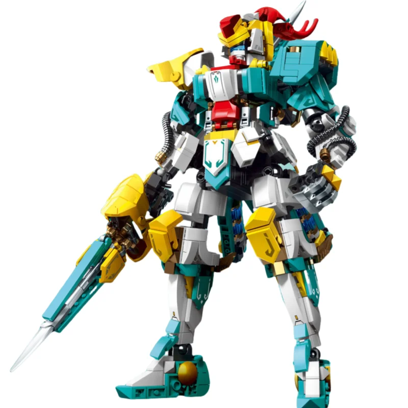 New Senbao Three Kingdoms Building Blocks Transforming Mech Robot Model Ma Chao Guan Yu Puzzle Assembly Children's Toy Gift