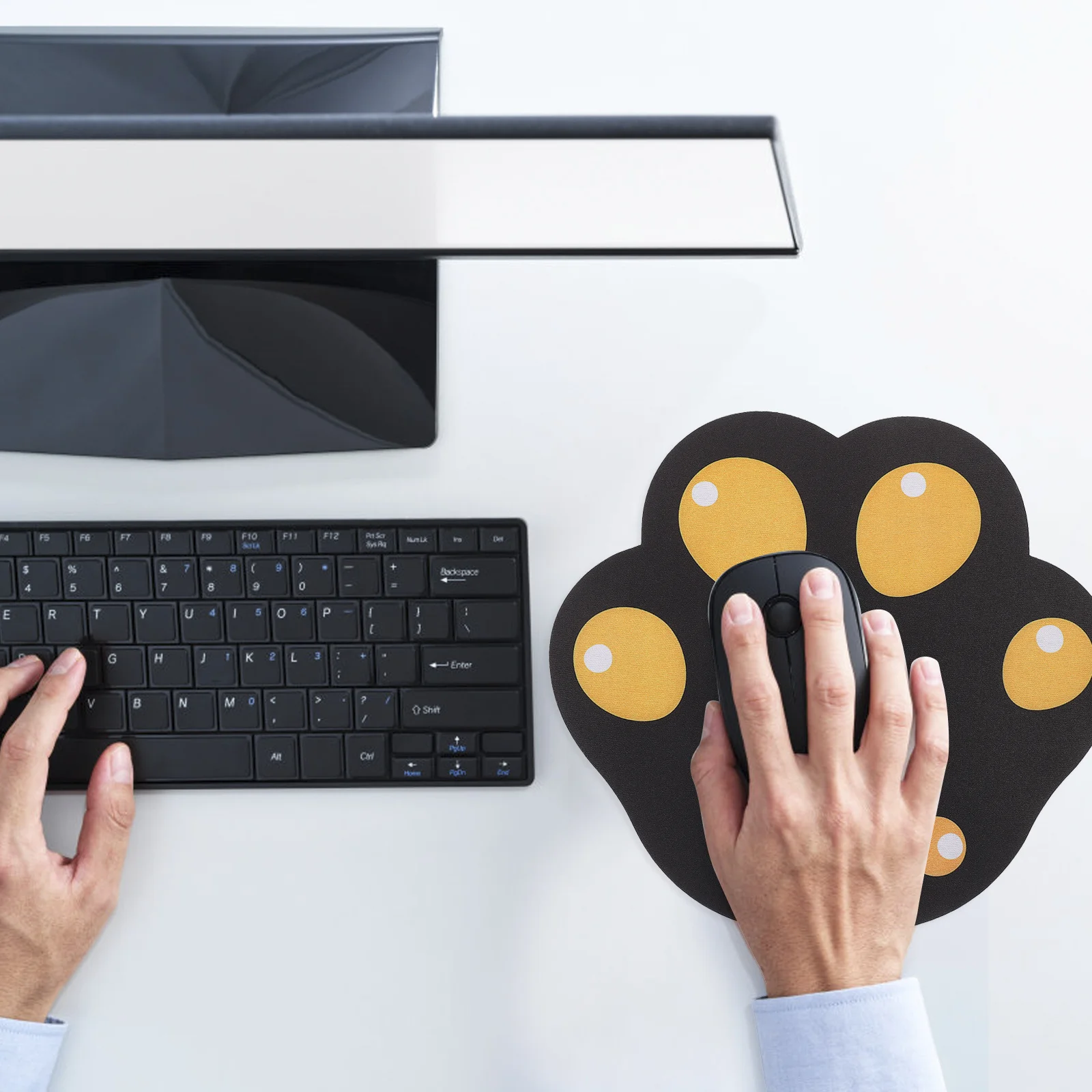 

Non-Slip Rubber Cat Paw Mouse Pad Cartoon Laptop Mouse Mat Kitten Claw Mousepad Computer Cushion Cartoon Cat Paw Mousepad