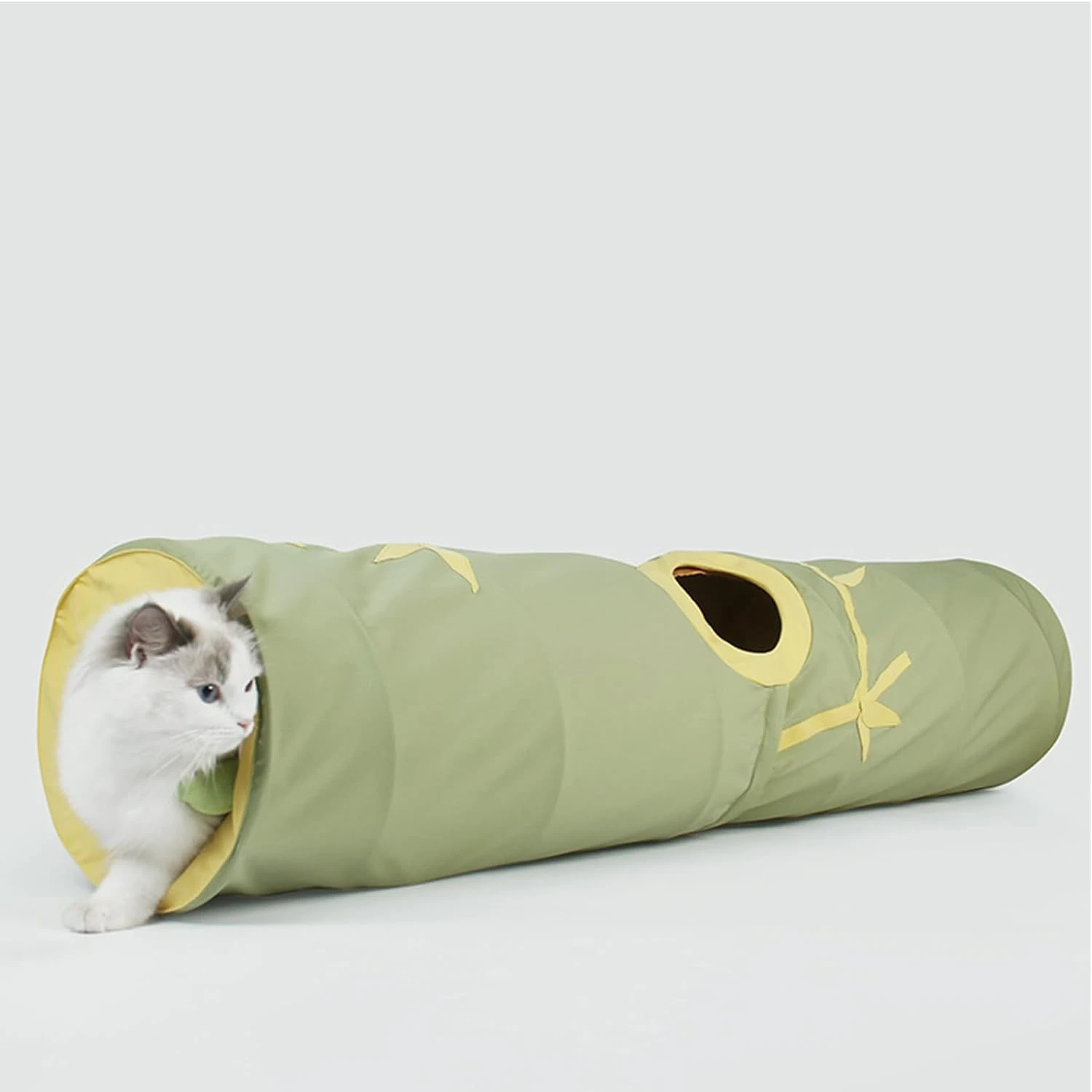 

Soft and Cozy Brown Plush Covered Straight Indoor Pet Cat Tunnel Toy - Ideal for Playtime with Kittens and Puppies Tie Dog tie