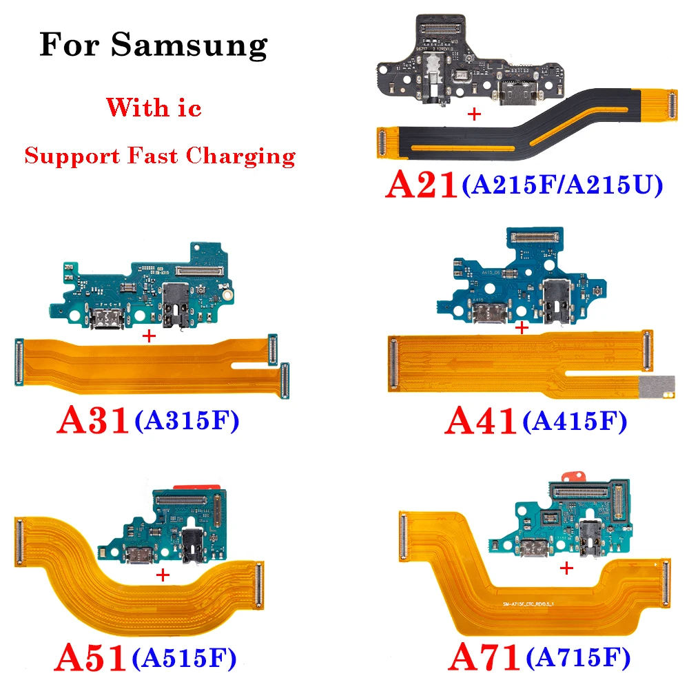 

Pop Brand New Charging Port Board Main Mother Board Flex Cable For Samsung A21 A215F A215U A31 A315F A41 A415F A51 A515F A71 A71