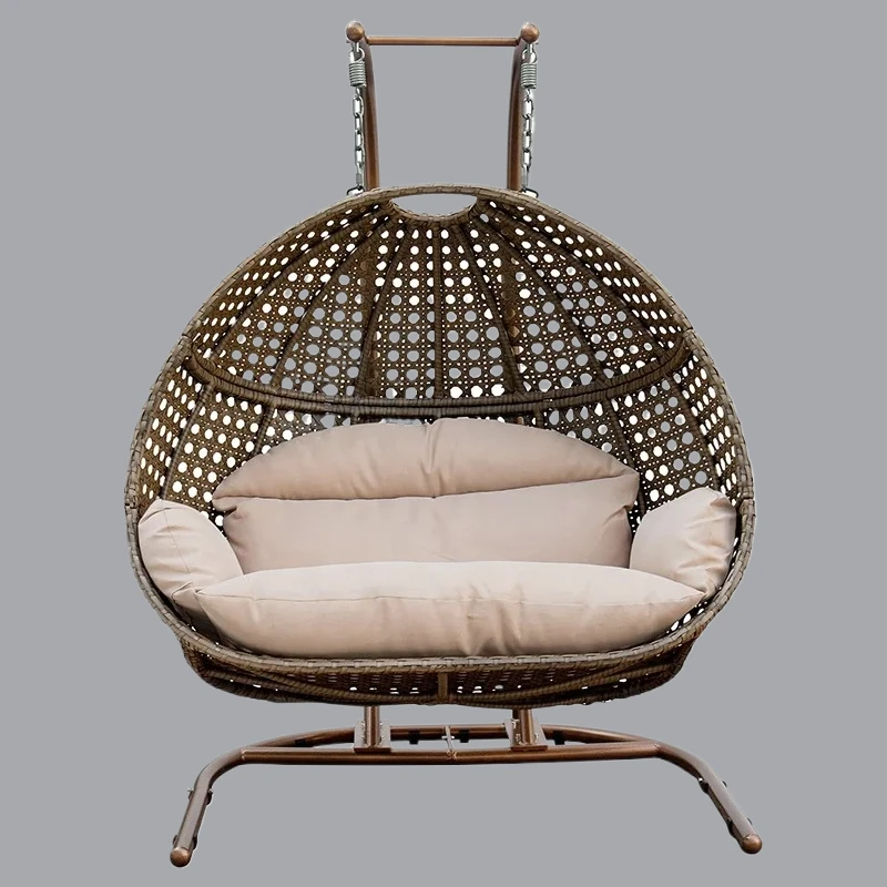 For hot sale Terrace swing Outdoor fashion garden Outdoor hanging egg chair Outdoor metal frame Terrace swing Garden hanging egg