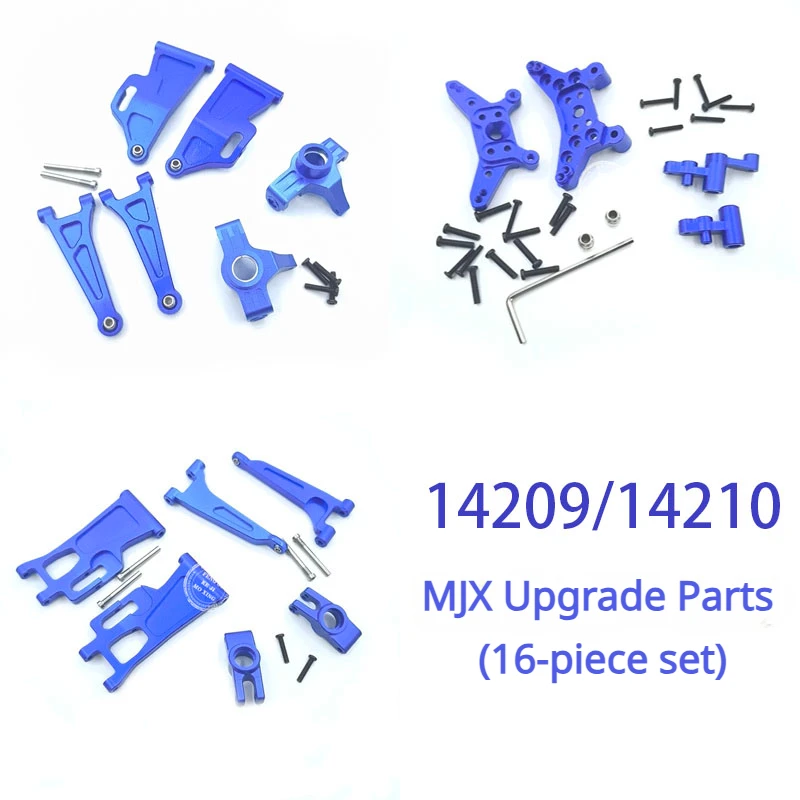 

MJX 14209 14210 Remote Control Car Metal Upgrade RC Modified Fittings Shock Absorber Swing Arm Steering Assembly