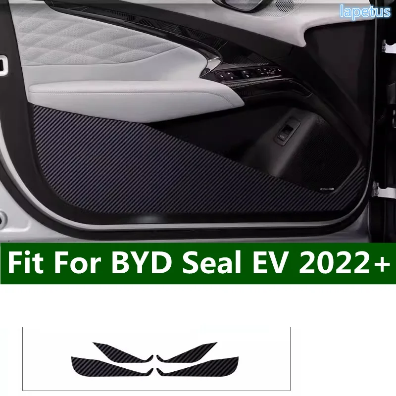 

Car Door Anti Kick Pad Carbon Fiber Protector Cover Anti-Dirty Film Strip Sticker Trim For BYD Seal EV 2022 - 2024 Accessories